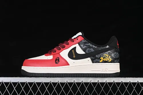 All categories Nk Air Force 1 Air Force series Nk Air Force 1 Low Air Force low top Nike Air Force 1'07 Low Year of the Horse limited edition Moiré Rima Air Force 1 low top casual sneakers MZ9588-832